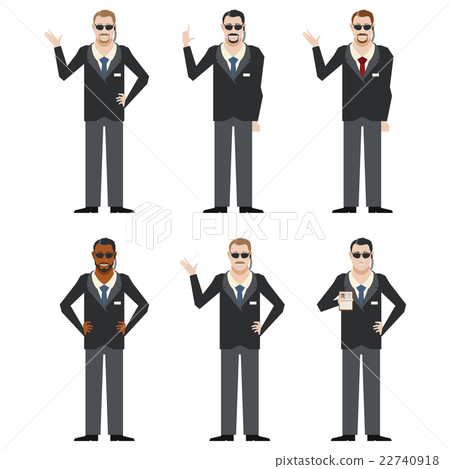 Set of FBI Agents - Stock Illustration [22740918] - PIXTA