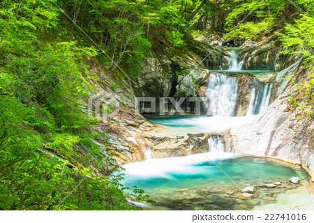 [山梨縣]西澤谷，七夏5級瀑布 22741016