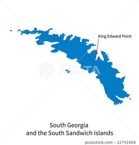 Map of South Georgia and Sandwich Islands with 22741808