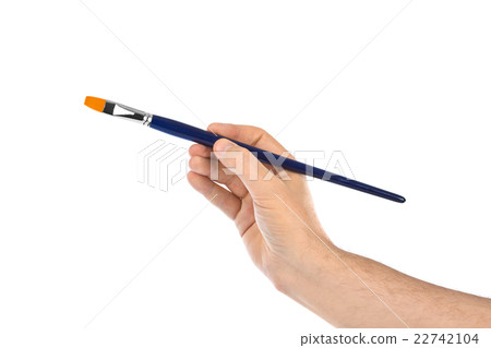 Hand with paintbrush Hand with paintbrush 22742104