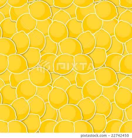 Seamless Pattern Background from Lemon - Stock Illustration [22742450 ...