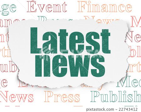 News concept: Latest News on Torn Paper background 22743412