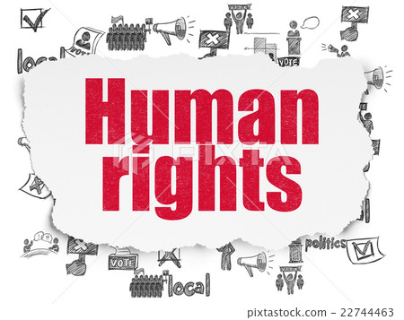 Politics concept: Human Rights on Torn Paper Politics concept: Human Rights on Torn Paper 22744463