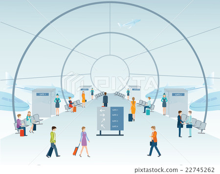 The airport. 22745262