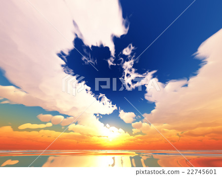 Wind and clouds with the sea 22745601