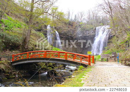 "100 waterfalls in Japan" Ashiribetsu waterfall / Takino Suzuran hill park / Hokkaido Sapporo city 22748010