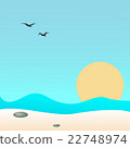 Seascape, vector illustration 22748974