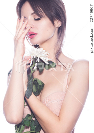 Beautiful sexy girl in lingerie-type bodice with 22749967