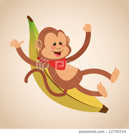 Monkey cartoon design , vector illustration Monkey cartoon design , vector illustration 22750334