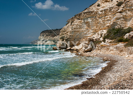 Rocky coast in Chalkidiki, Sithonia, Greece, with Rocky coast in Chalkidiki, Sithonia, Greece, with 22750542