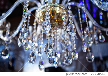 Golden crystal, abstract background.  22750562