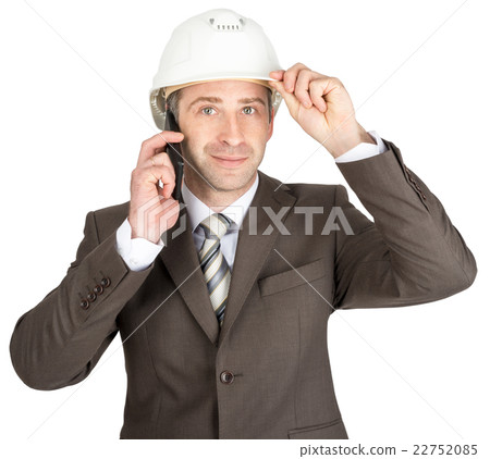 Businessman in helmet 22752085