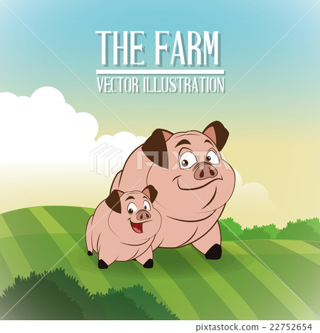 Farm animals cartoons, vector illustration Farm animals cartoons, vector illustration 22752654