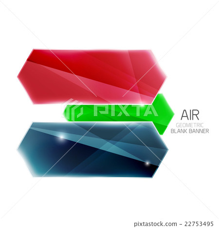 Blank colorful glossy arrow stripes for text Blank colorful glossy arrow stripes for text 22753495