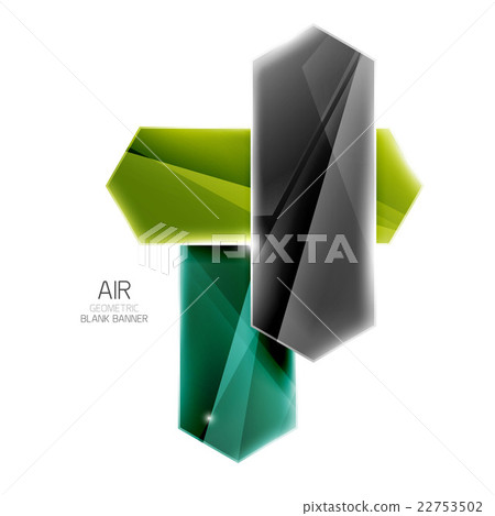 Blank colorful glossy arrow stripes for text 22753502