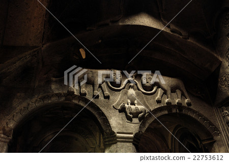 Ancient monastery Geghard in Armenia 22753612