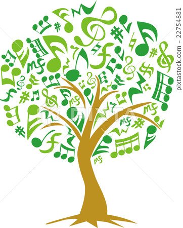 Musical note tree Musical note tree 22754881