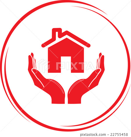 home in hands. - Stock Illustration [22755458] - PIXTA