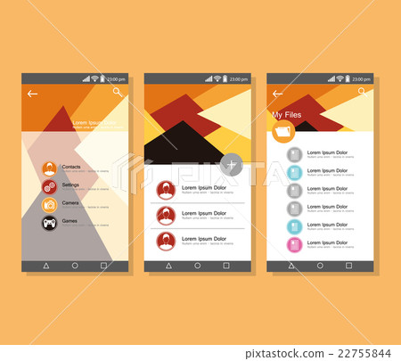 Geometric Background design, vector illustration 22755844