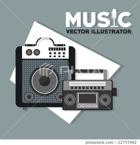 Speaker, sound concept, vector illustration 22755992