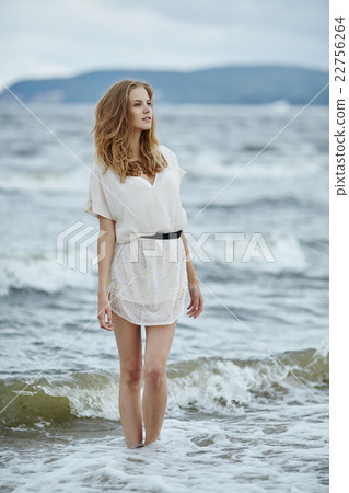 beautiful sensual girl in water 22756264