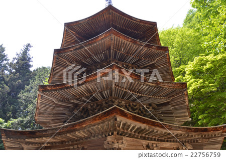Anzenji national treasure octagonal triple tower Anzenji national treasure octagonal triple tower 22756759