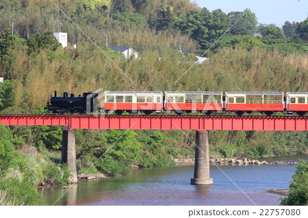 Truck trains crossing the bridge Truck trains crossing the bridge 22757080