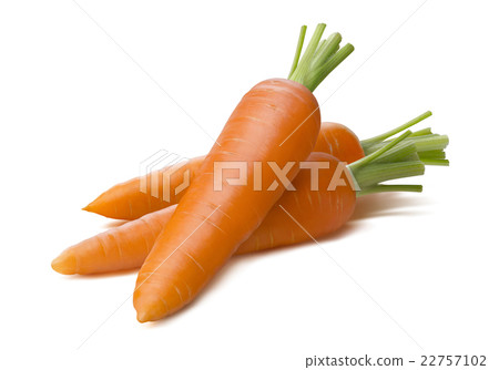 Fresh carrot together isolated on white background 22757102