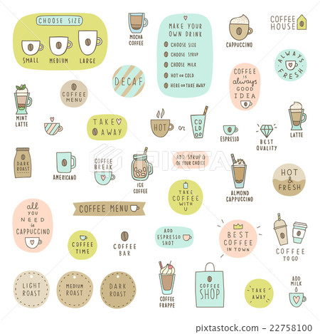 Big set of coffee items. Big set of coffee items. 22758100