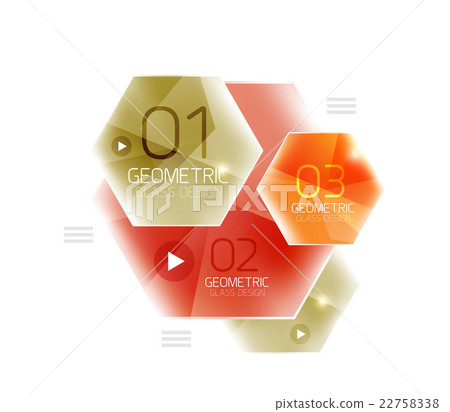 Hexagon option infographics - Stock Illustration [22758338] - PIXTA