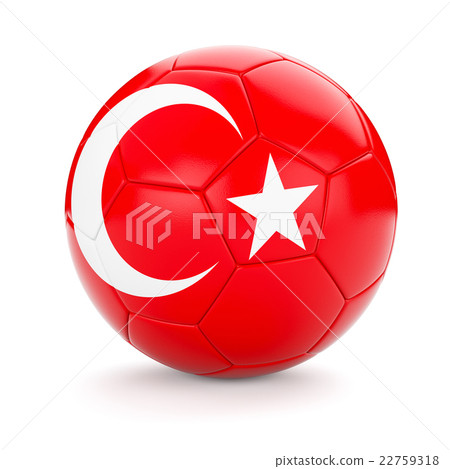 Soccer football ball with Turkey flag Soccer football ball with Turkey flag 22759318