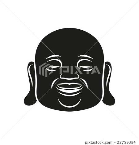 Head of Buddha. Vector illustration isolated 22759384