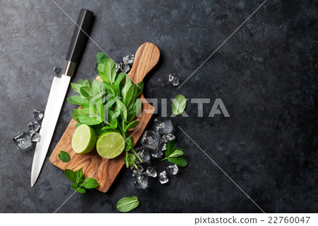 Mojito cocktail making 22760047