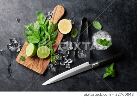 Mojito cocktail making 22760048