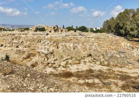 Ruins of Saranta Colones Castle in Paphos, Cyprus. Ruins of Saranta Colones Castle in Paphos, Cyprus. 22760518