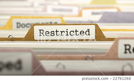 Restricted Concept. Folders in Catalog. 22761268