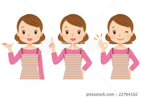 女性姿勢主婦表達式 22764182