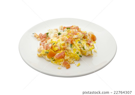Omelet with shrimp and tomato Omelet with shrimp and tomato 22764307