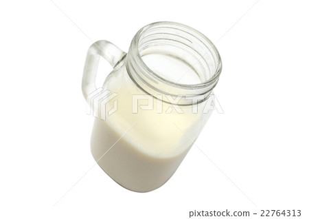 Soy milk in glass mug 22764313