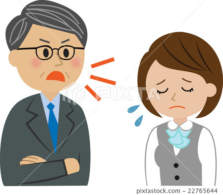 A woman in a suit to be scolded 22765644