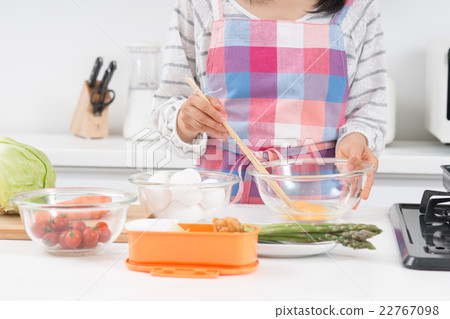 Lunch box making 22767098