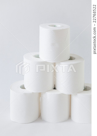 Pile of toilet paper 22768522