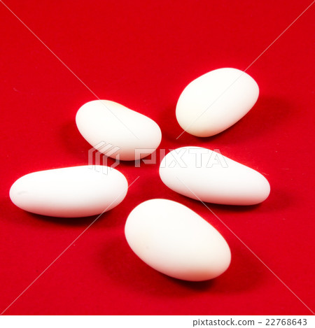 white sugared almonds 22768643