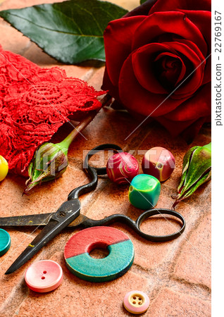 Beads and thread 22769167