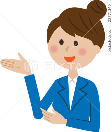 A woman in a suit to explain A woman in a suit to explain 22771349