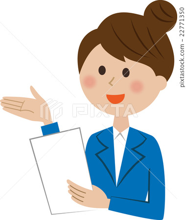 A woman in a suit to explain A woman in a suit to explain 22771350