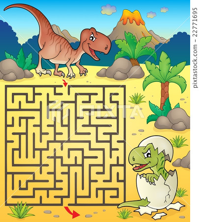 Maze 3 with dinosaur theme 2 22771695