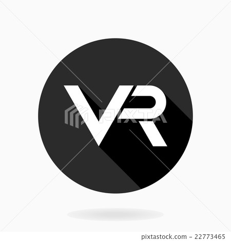 Fine Vector Flat Icon With VR Logo 22773465
