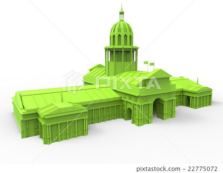 3d illustration of simple ancient capitol 3d illustration of simple ancient capitol 22775072