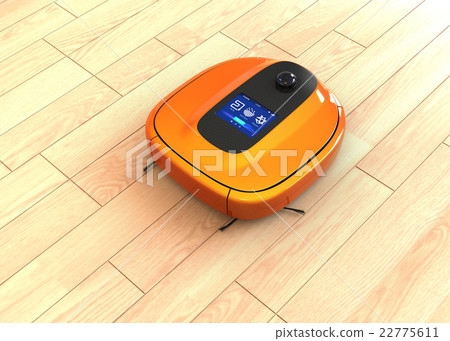 金屬橙色顏色清潔機器人 22775611